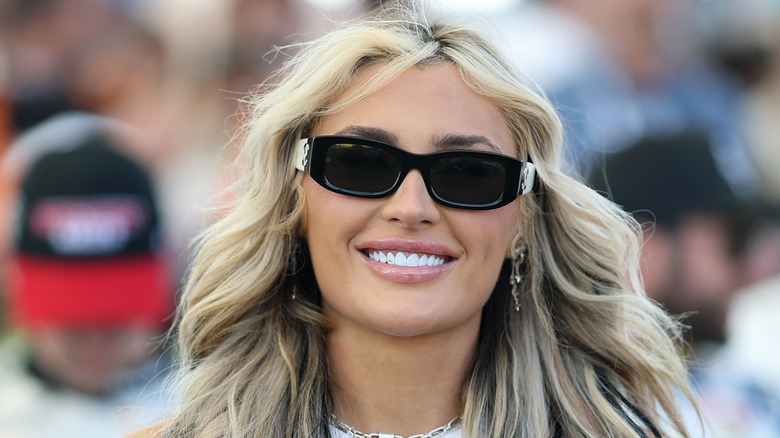 Tiffany Stratton wearing shades