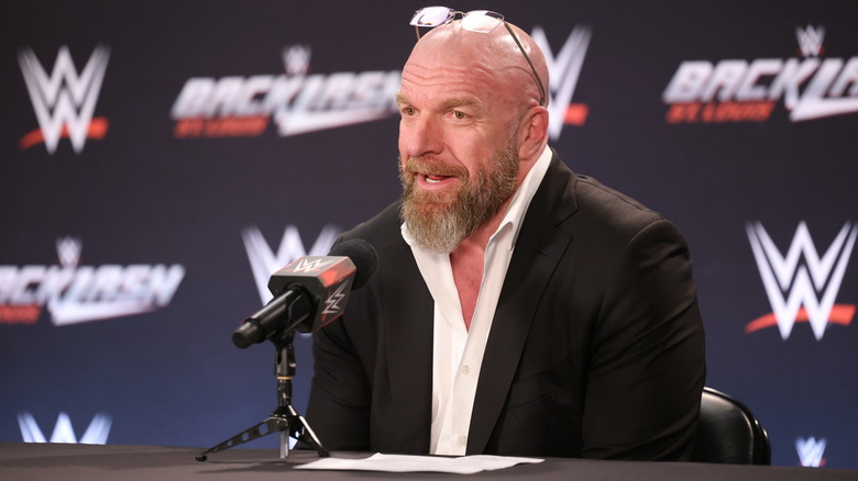 Triple H speaking