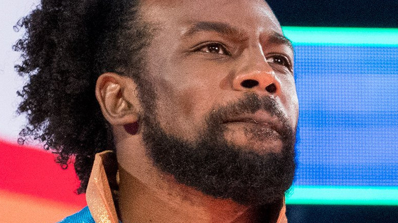 Xavier Woods looking annoyed