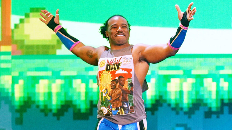 Xavier Woods makes his entrance