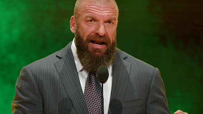 Triple H speaking