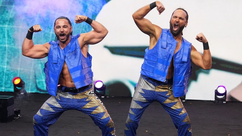 Matt and Nick Jackson are flexing