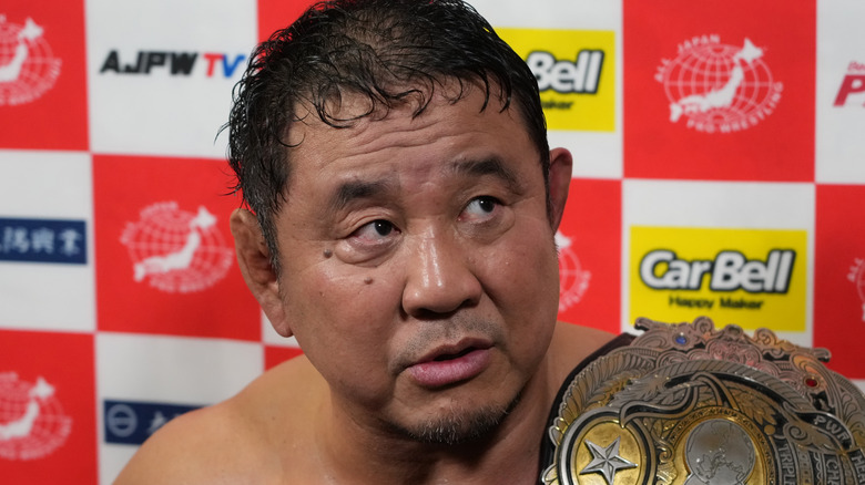 Yuji Nagata as new AJPW Triple Crown Champion 
