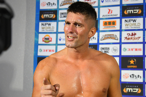 Zack Sabre Jr. Backstage At NJPW Dominion