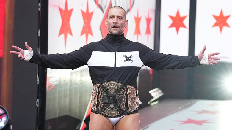 CM Punk coming down to the ring 