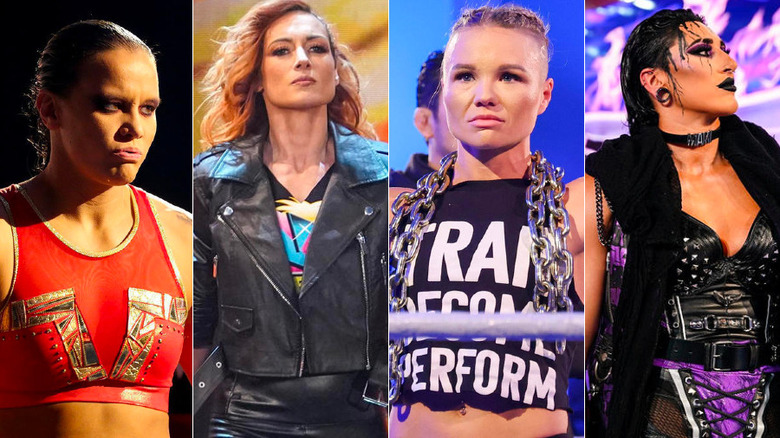 Shaynz Baszler, Becky Lynch, Ivy Nile and Rhea Ripley