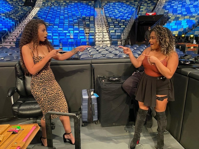 Jojo Offerman Spotted At Latest 'WWE SmackDown'