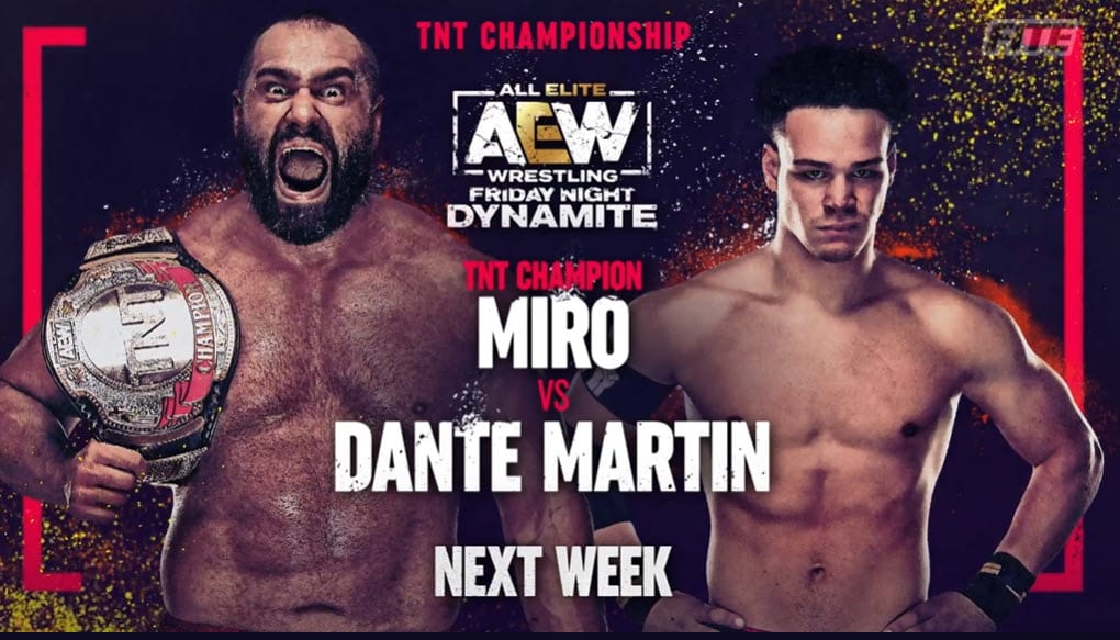 Protección del título de Miro y un paquete adicional para AEW Dynamite de la próxima semana