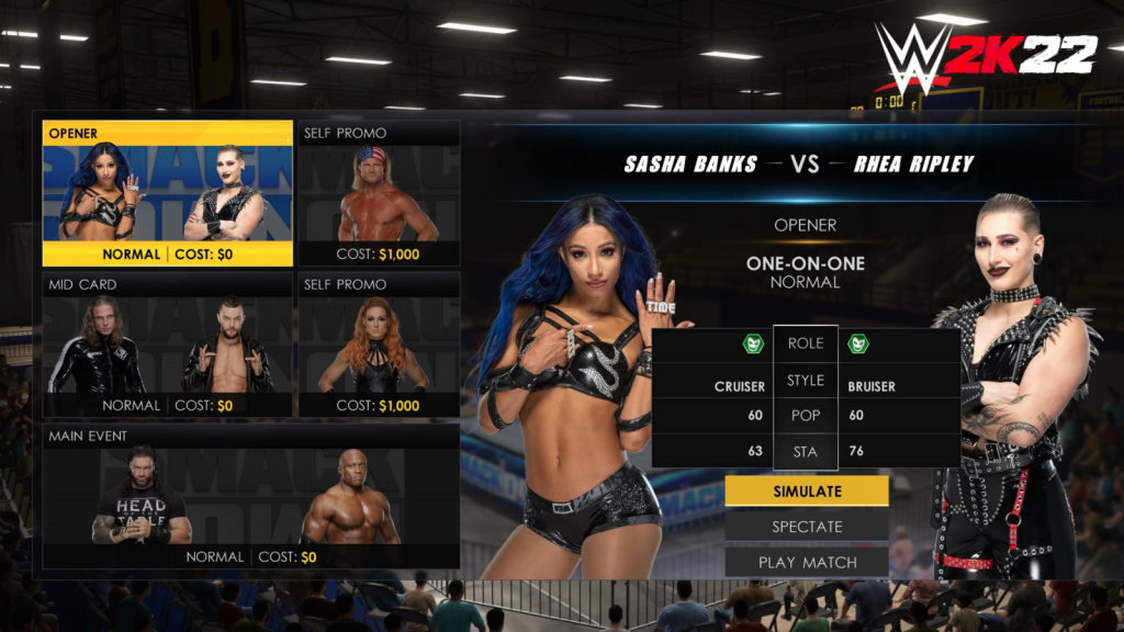 MyGM mode in WWE 2K22