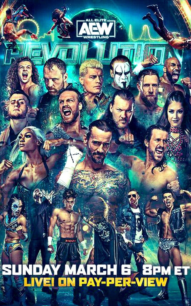 AEW Revolution poster.